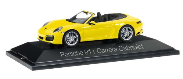 HER071024 - PORSCHE 911 Carrera Cabriolet gelb - 1