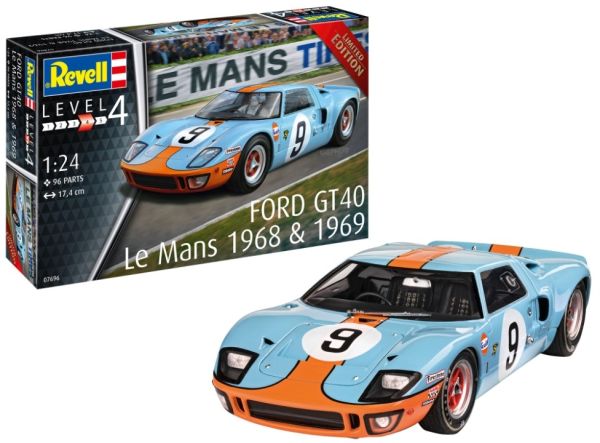 REV07696 - FORD GT 40 Le Mans 1968 zum Zusammenbauen und Lackieren - 1