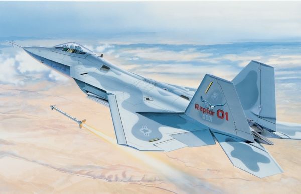 ITA0850 - Baue und bemale den Kampfjet F-22 Raptor - 1