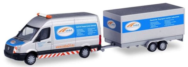 HER095068 - VOLKSWAGEN Crafter mit SABA 2-Achs-Anhänger - 1