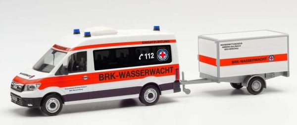 HER096096 - MAN TGE Bus HD mit BRK WASSERWACHT Anhänger - 1