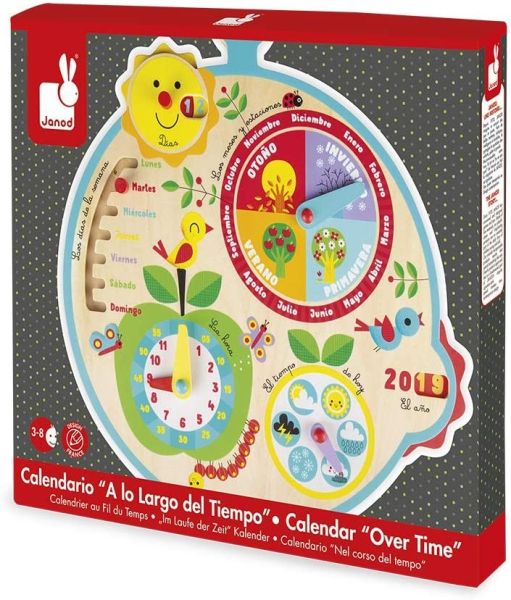 JAN09621 - Kalender-Uhr im Laufe der Zeit Spanische Version - 1