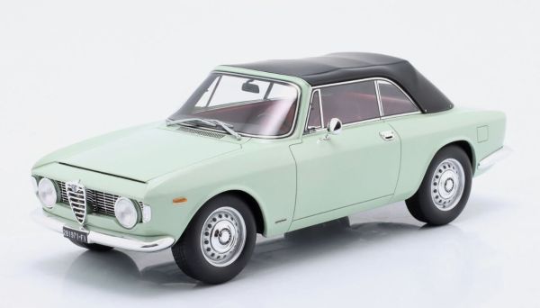 MITICA100083 - ALFA ROMEO Giulia 1600 GTC Cabriolet, Baujahr 1964, blaue Innenausstattung, rote - 1