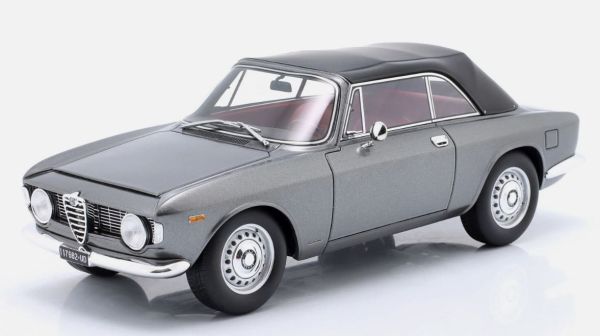 MITICA100085 - ALFA ROMEO Giulia 1600 GTC Cabriolet, Baujahr 1964, grau-rote Innenausstattung - 1