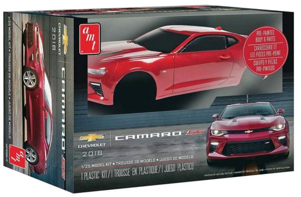 AMT1020M/12 - CHEVROLET Camaro SS 2016 Rot zum Zusammenbauen - 1