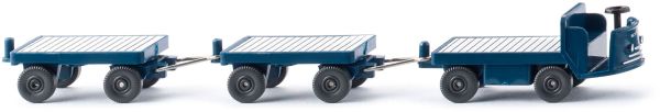 WIK116004 - Elektrokarren mit Anhängern blau - 1