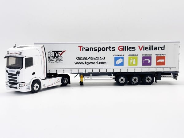ELI118080 - SCANIA S500 4x2 mit Planenanhänger 3 Achsen - Transport GILLES VIEILLARD - 1