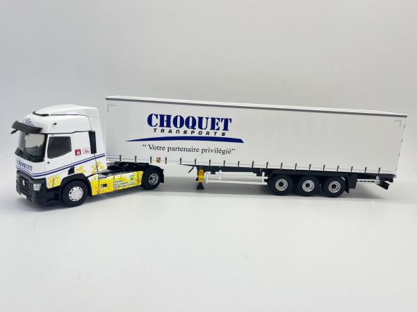 ELI118161 - RENAULT T480 4x2 2021 Rapsdekor mit Anhänger 3 Achsen - Transport CHOQUET - 1