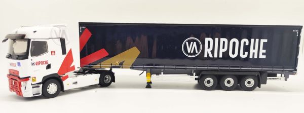 ELI118313 - RENAULT T High 4x2 2021 mit 3-Achs-Planenauflieger Tautliner - Transports RIPOCHE - 1