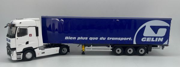 ELI118324 - RENAULT T High 4x2 2021 mit 3-Achs-Planenauflieger Tautliner - Transports GELIN - 1