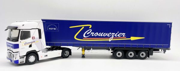 ELI118328 - RENAULT T 520 4x2 2021 mit 3-Achs-Planenauflieger, Transport CROUVEZIER - 1