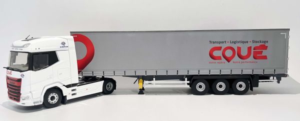ELI118452 - DAF XG 4x2 mit 3-Achs-Curtainsider-Anhänger, COUE Transport - 1