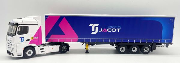 ELI118523 - MERCEDES-BENZ Actros 5 4x2 mit 3-Achs-Curtainsider-Auflieger JACOT Transport - 1