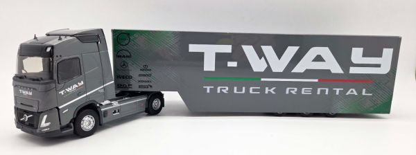 ELI118576 - VOLVO FH500 Aero 4x2 mit 3-achsigem Renntrailer (T-Way) - 1