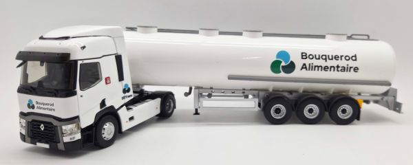 ELI118823 - RENAULT T 460 4x2 mit 3-achsigem Tankwagen, BOUQUEROD ALIMENTAIRE - 1
