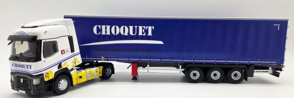 ELI118885 - RENAULT T 480 4x2 (2021) mit 3-Achs-Planenauflieger (Transports CHOQUET) - 1
