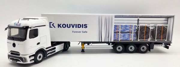 ELI118886 - MERCEDES-BENZ eActros 600 4x2 mit 3-Achs-Planenauflieger (KOUVIDIS) - 1
