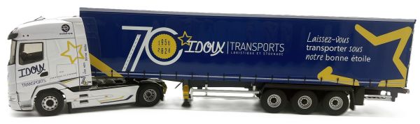 ELI118918 - DAF XG 4x2 mit 3-achsiger Tautliner-Zugmaschine – Transports IDOUX (70 Jahre) - 1