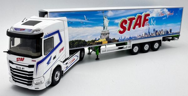 ELI118932 - DAF XG 4x2 mit 3-achsigem Chereau-Kühlauflieger – Transports STAF („New York“) - 1