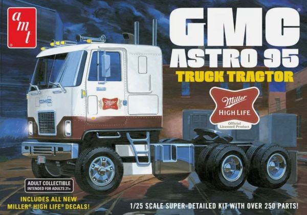 AMT1230/06 - Lkw GMC Astro 95 6x4 – MILLER BEER zum Zusammenbauen und Lackieren - 1