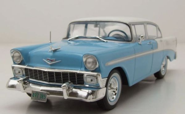 WBXWB124248 - 1956 Chevrolet Bel Air 4-Türer Hardtop, Blau-Weiß - 1