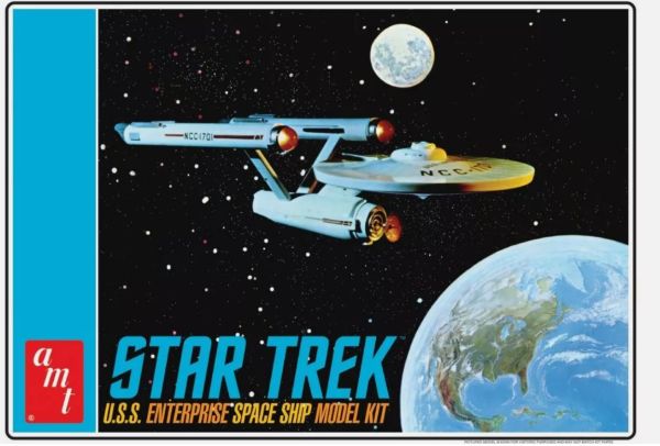 AMT1296/12 - U.S.S. Enterprise Space Ship – STAR TREK zum Zusammenbauen und Bemalen - 1