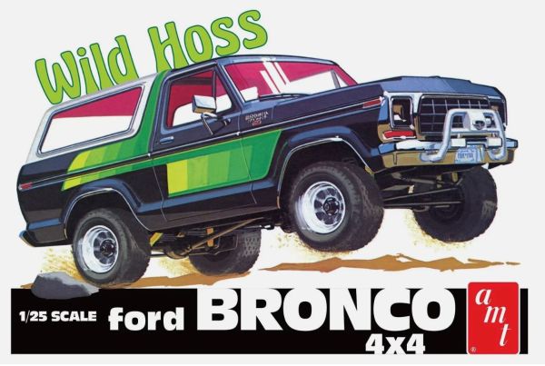 AMT1304/12 - FORD Bronco 4x4 1978 – Wild Hoss zum Zusammenbauen und Bemalen - 1