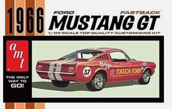 AMT1305/12 - FORD Mustang Fastback 1966 zum Zusammenbauen und Bemalen - 1
