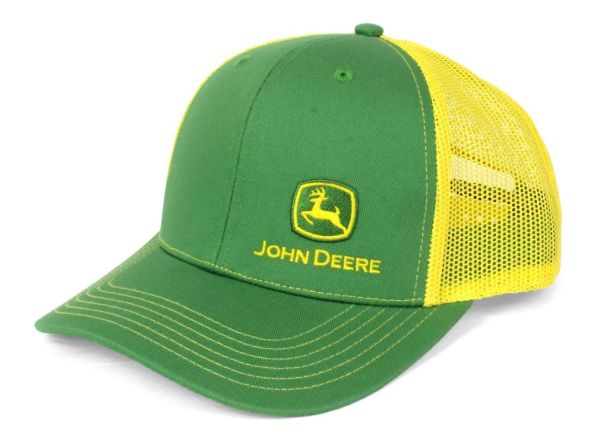 JA1308-3359-GR - JOHN DEERE Grüne Kappe mit gelbem Netzrücken - 1
