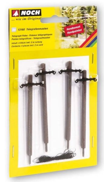 NOC13160 - 4 Telegrafenmasten mit Kabel - 1