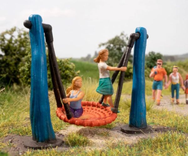 NOC13402 - Vogelnestschaukel mit Mikrobewegung – 7,6 x 3,6 x 7,5 cm - 1