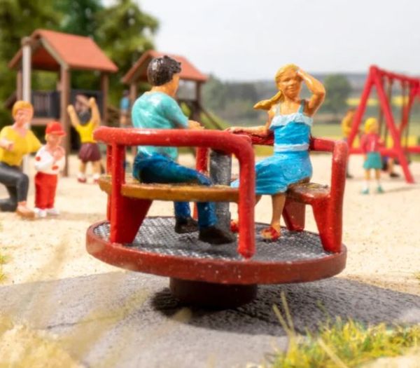 NOC13403 - Kinderkarussell mit Mikrobewegung – 5 x 5 x 5,4 cm - 1