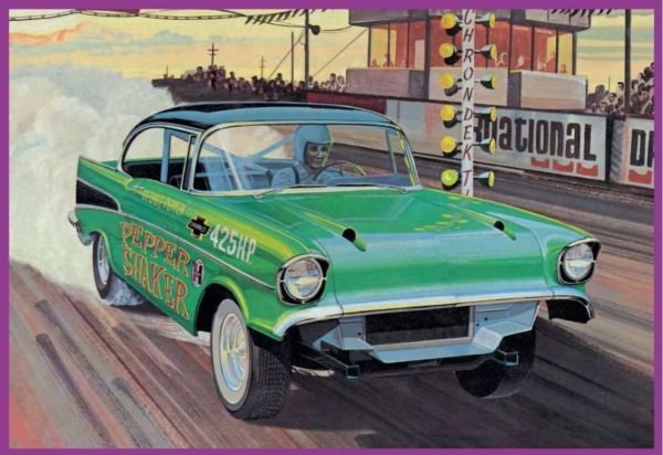 AMT1360/12 - CHEVROLET Bel Air - Pepper Shaker 1957 zum Zusammenbauen und Lackieren - 1