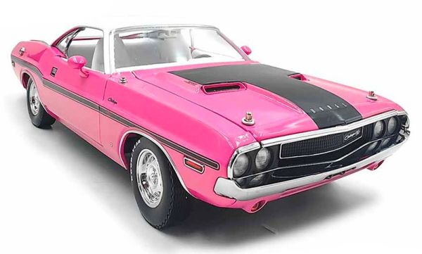 GREEN13699 - 1970 Dodge Challenger R/T Hardtop 440, pink mit weißer Innenausstattung - 1