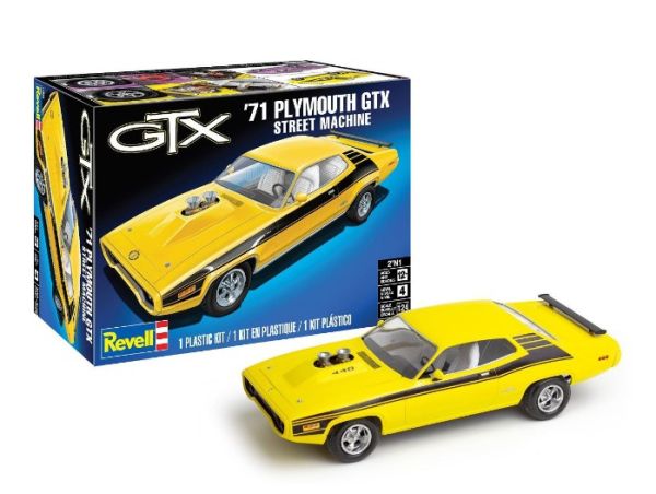 REV14588 - 1971 Plymouth Satellite GTX model kit (assembly and painting required) - 1