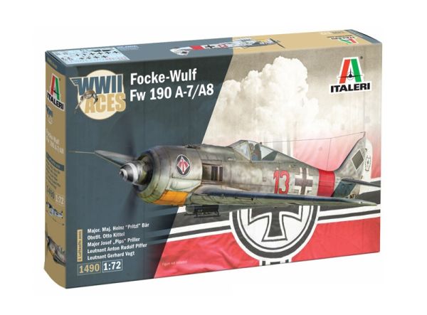 ITA1490 - Focke-Wulf FW-190 A-8/F Militärflugzeug zum Zusammenbauen und Lackieren - 1