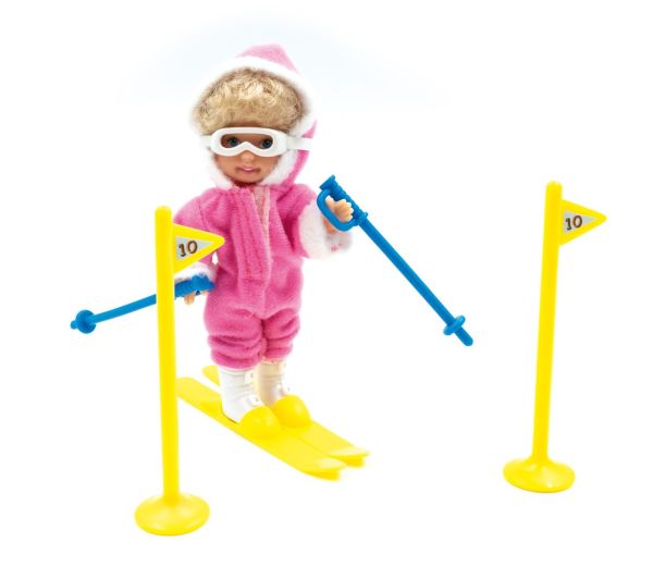 JC15020 - Kind 12cm in der Skischule - Paula mit Skiern - 1