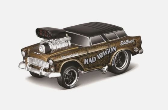 MST15557 - CHEVROLET Nomad gasser 1955 MAD WAGON - Muscle Machines in Blisterverpackung - 1