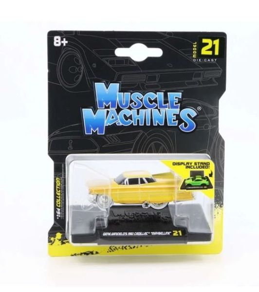 MST15561 - CADILLAC Gene Winfield Maybellene 1961 gelb - Muscle Machines in Blisterverpackung - 1