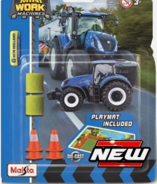 MST15592N - Set mini work machines -. NEW HOLLAND T7 mit Zubehör verblistert - 1