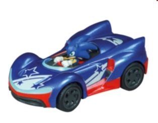 CARRERA15817074-C - Blaues Auto mit Friktionsmotor und Stern SONIC The Hedgehog - Sonic - 1