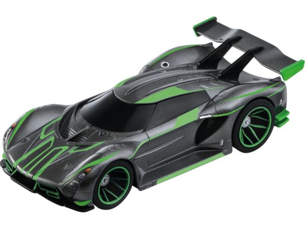 CARRERA15817084-A - Tuning-Hypersportwagen Grau/Grün (Friktionsantrieb) - 1