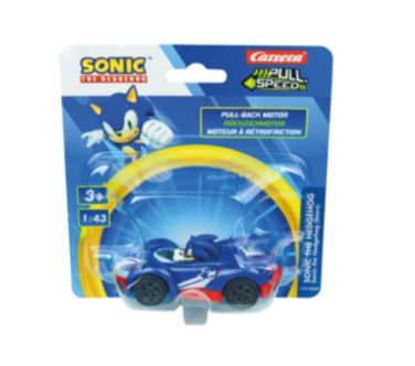 CARRERA15818327 - SONIC the Hedgehog Spezial-Reibungsauto in Blisterverpackung - Blau mit Stern - Sonic - 1