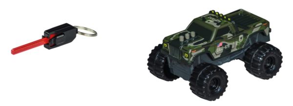 CARRERA16513001-C - Monster Truck Camouflage – Key Racer - 1