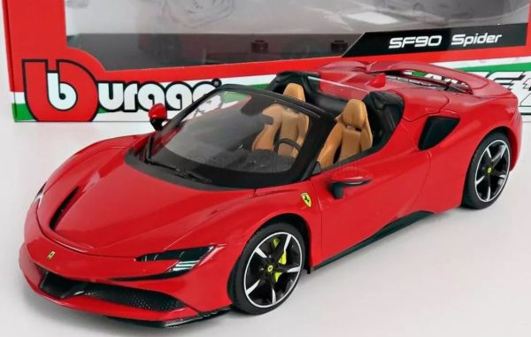 BUR18016 - FERRARI SF90 Spider 2020 Rot - 1