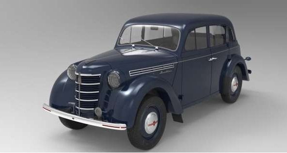 KKS180256 - MOSKWITSCH 400-420 1954 Mitternachtsblau - 1