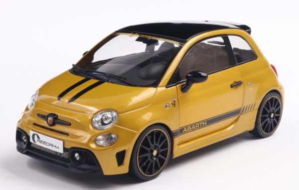 SOL1811306 - FIAT F595 Abarth 2024 gelb – SOLIDO WORKS - 1