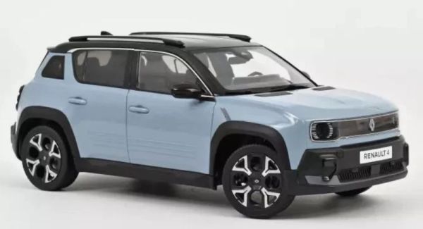 NOREV185521 - RENAULT 4 E-Tech 100 % elektrisch 2025 Blau Nuage - 1