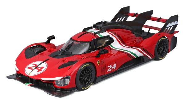 BUR16302 - FERRARI Racing 499P Modificata #24 Rot - 1