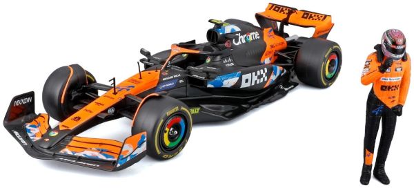 BUR28040N1 - McLaren MCL38 #4 Japan-GP 2024 mit L. Norris-Figur - 1